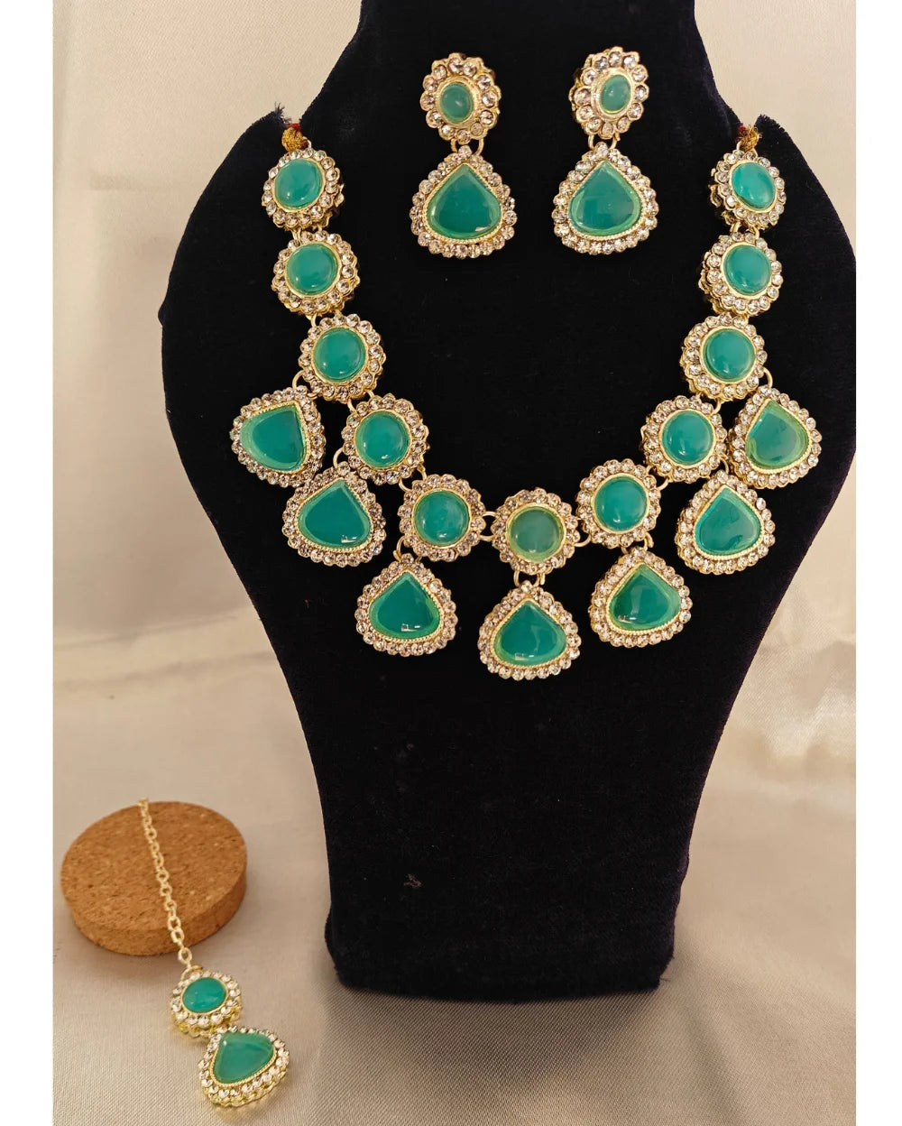 Turquoise Green necklace set