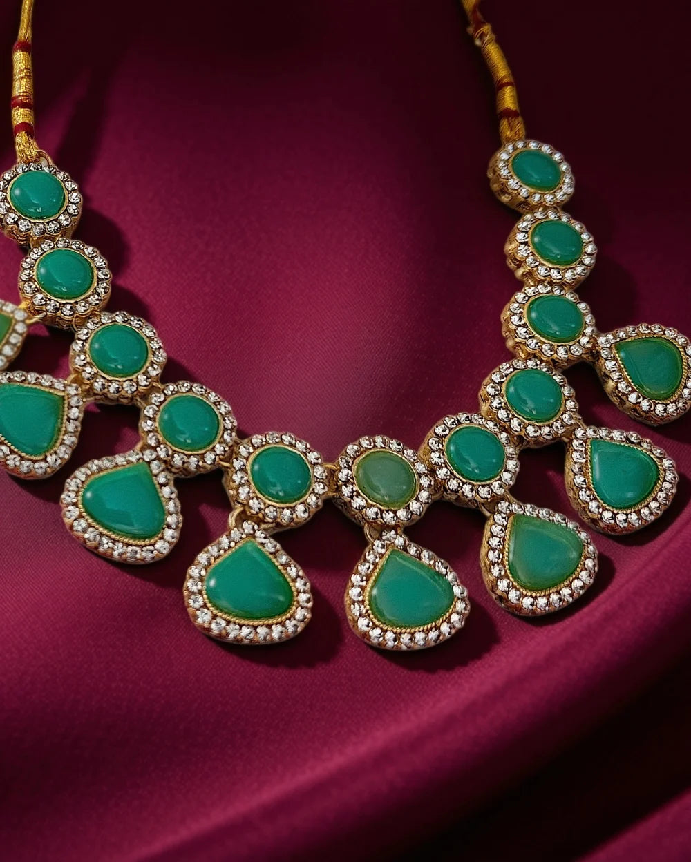 Turquoise Green necklace set