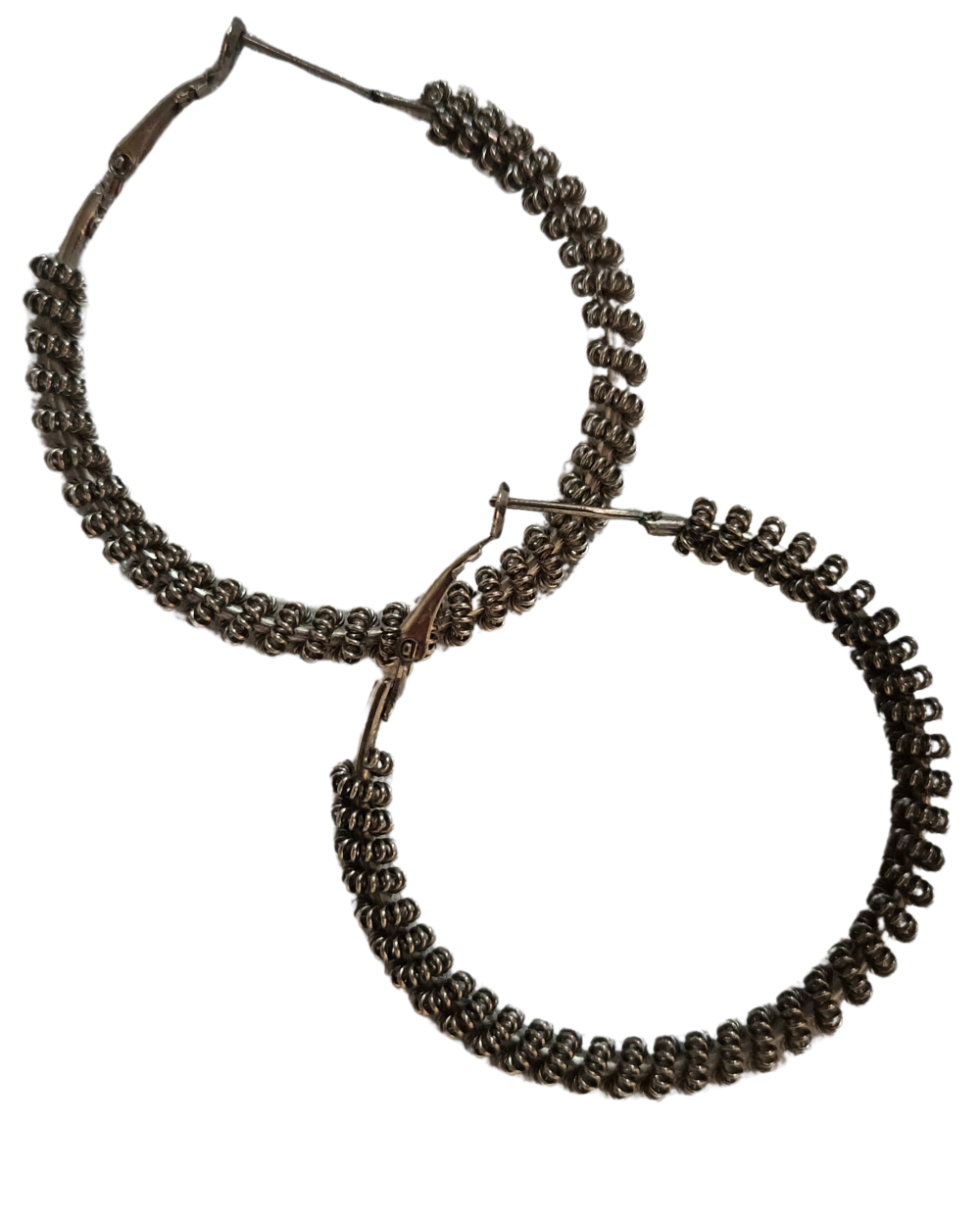 Oxidised Hoop Earrings