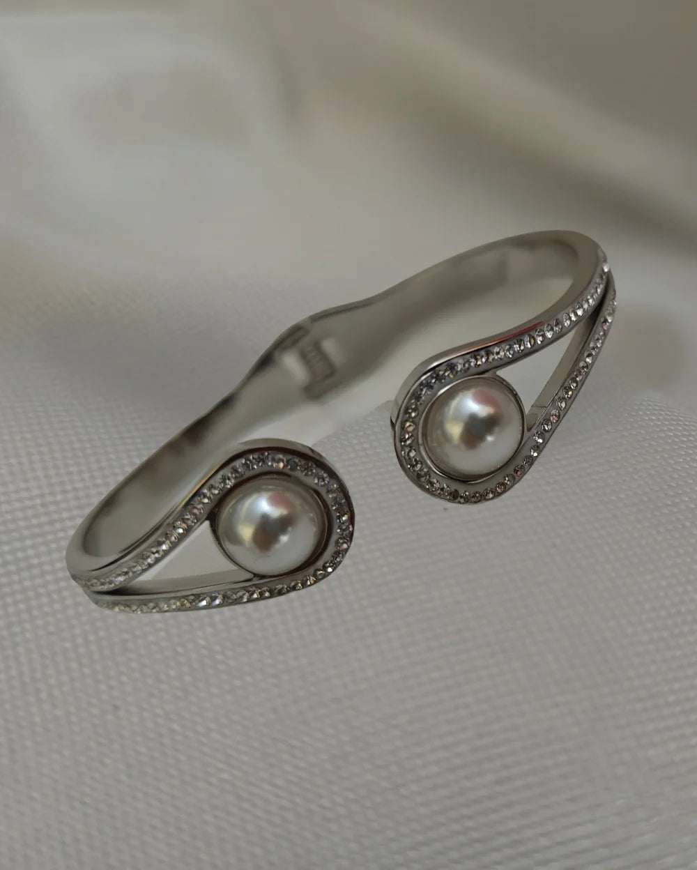 Beaded Bliss Silver Bracelet