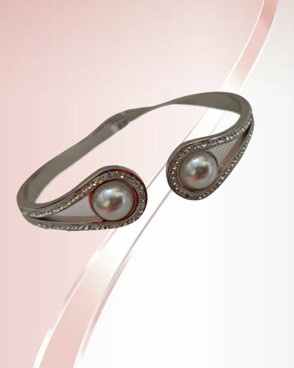 Beaded Bliss Silver Bracelet