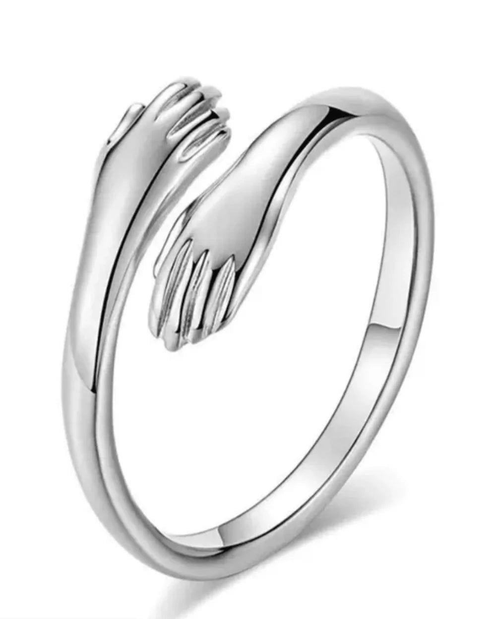 Lover's Hold Silver Band