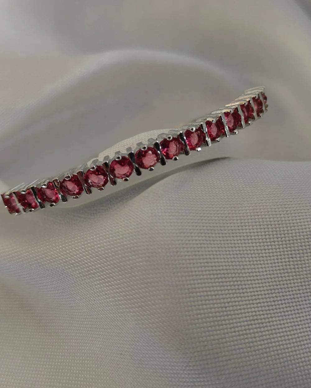 Rose Elegance Silver Bracelet