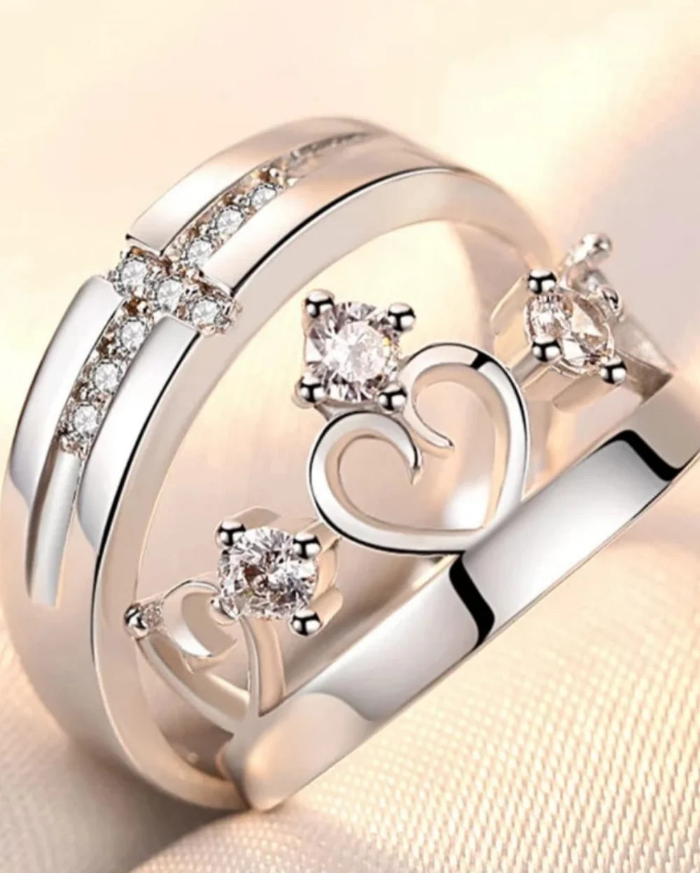 Silent Promise Couple Ring