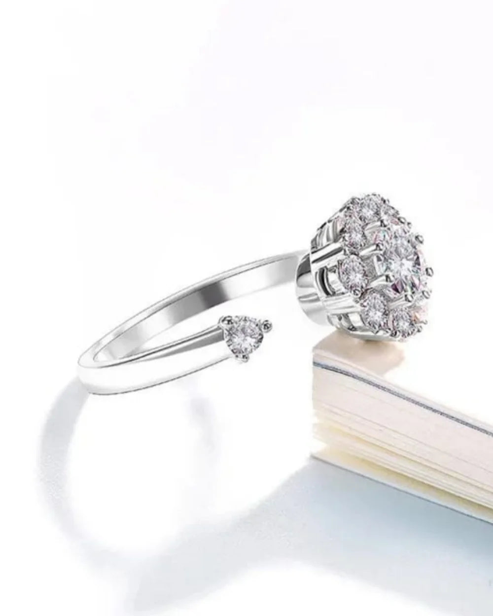 Cherish Spinning Silver Ring