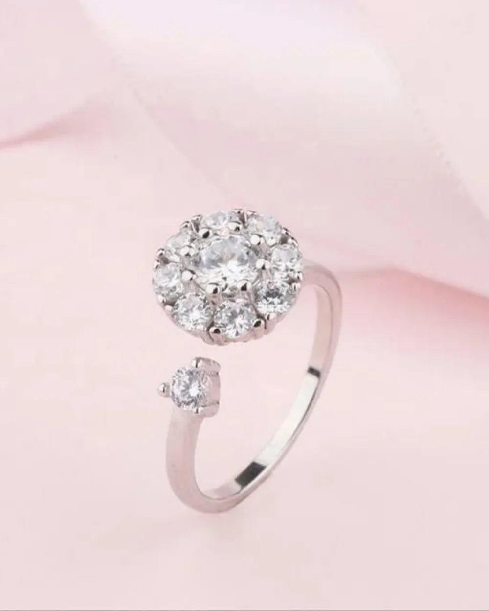 Cherish Spinning Silver Ring