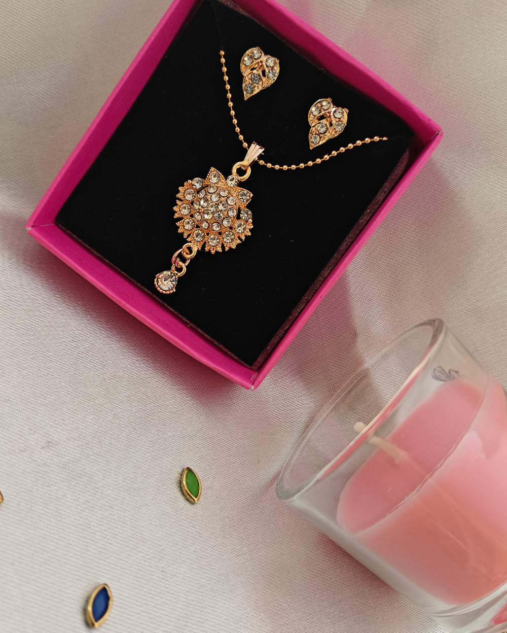 Blossom Pendant with Earrrings