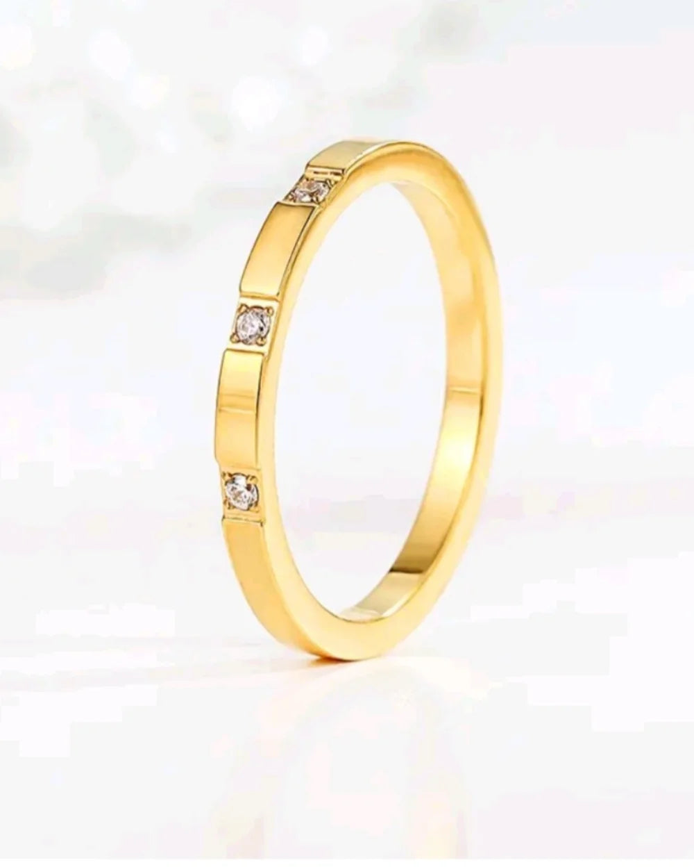 Whisper Stone Golden Ring