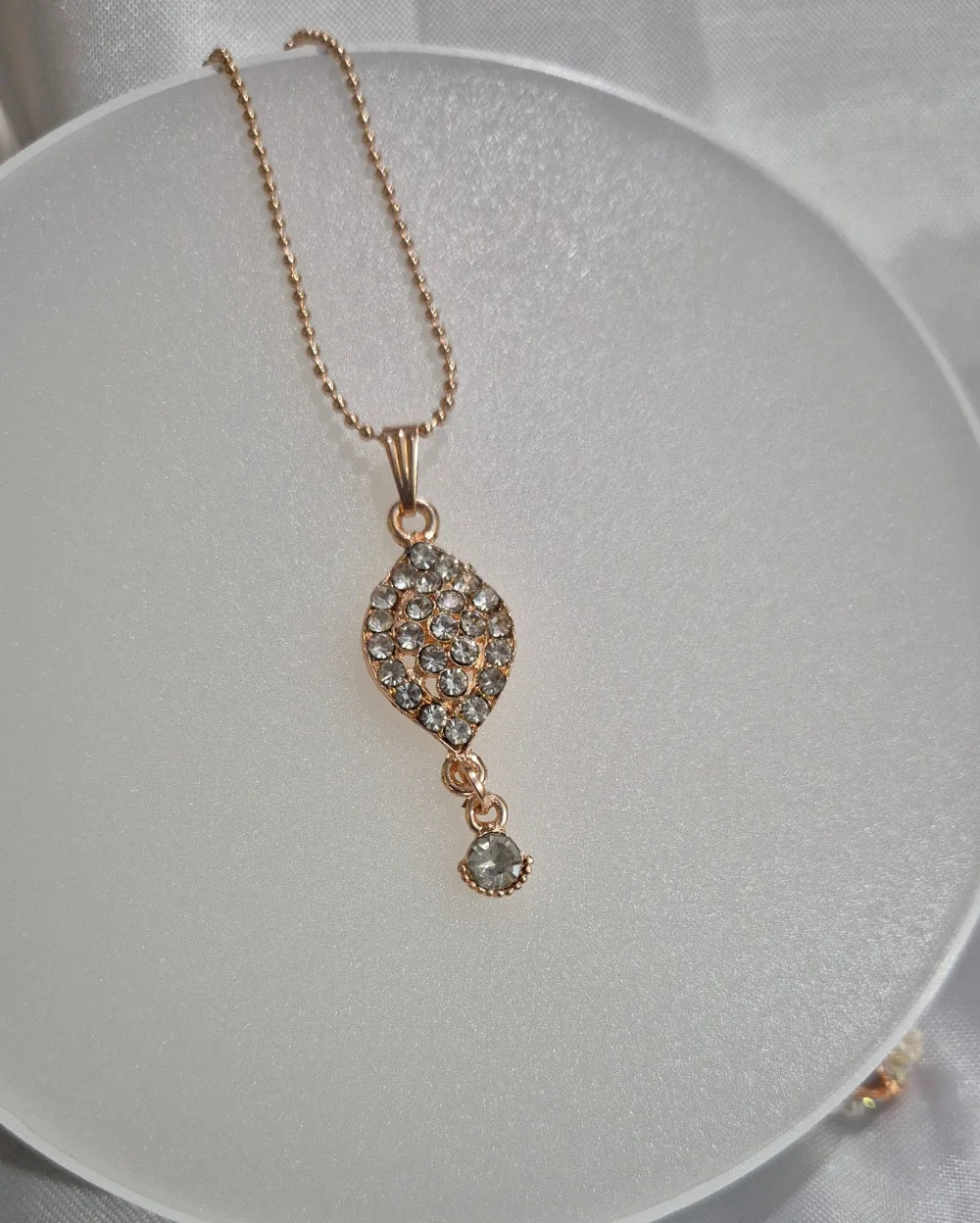 Simple charm Pendant with Earrings