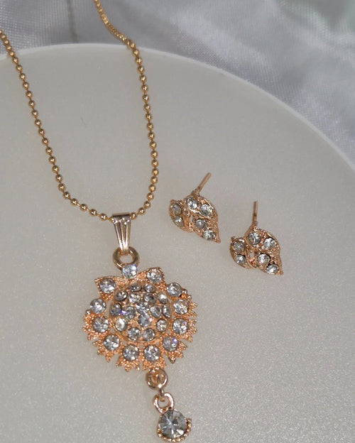 Blossom Pendant with Earrrings