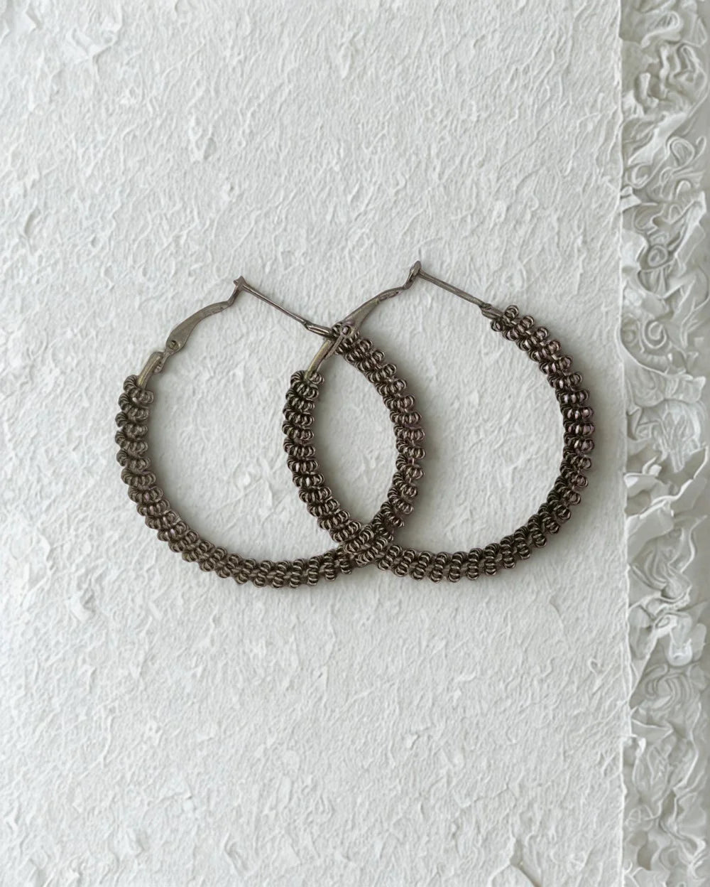 Oxidised Hoop Earrings