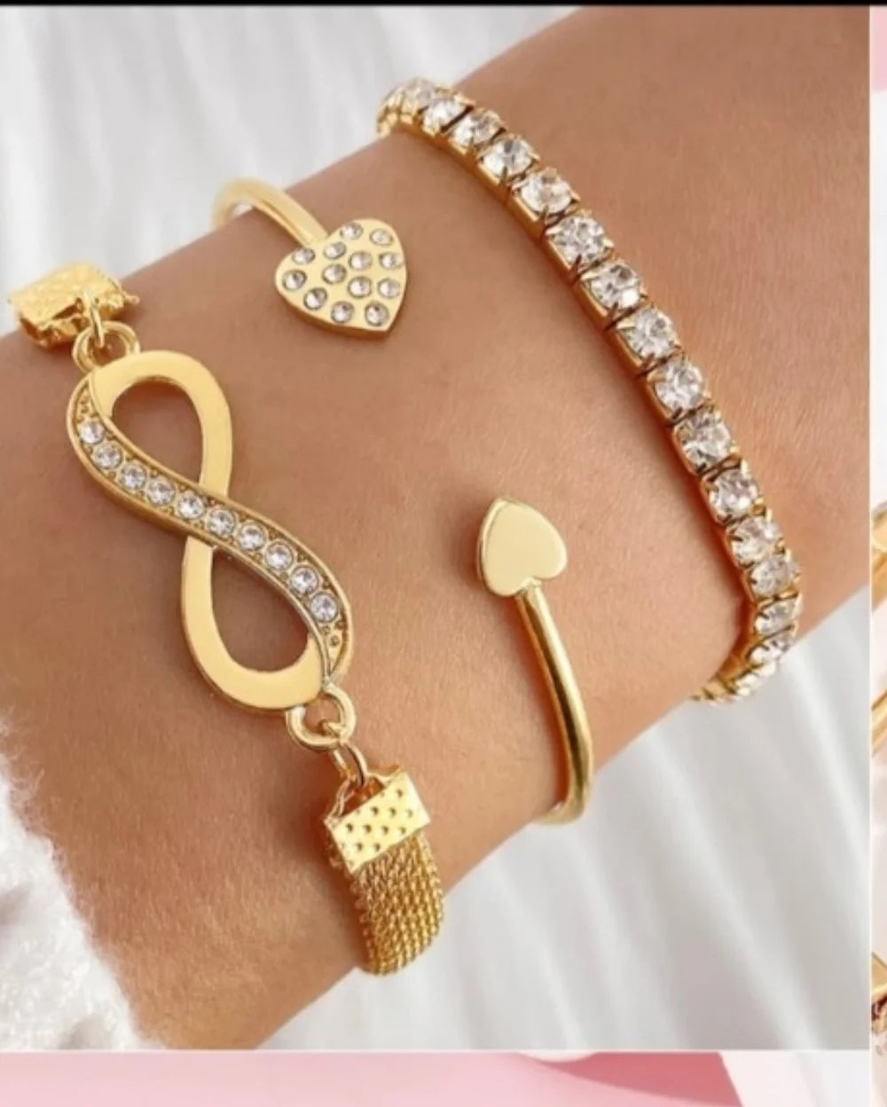 Shimmering Bonds Set of 3 Bracelets