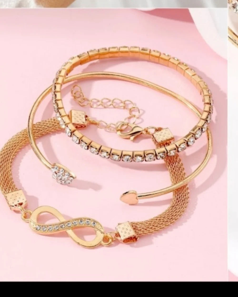 Shimmering Bonds Set of 3 Bracelets