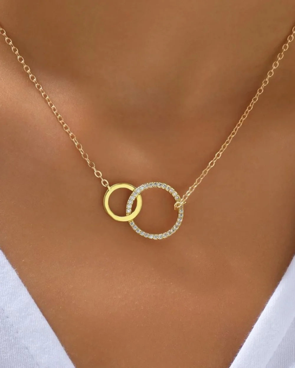 Glow On Double Ring Pendant